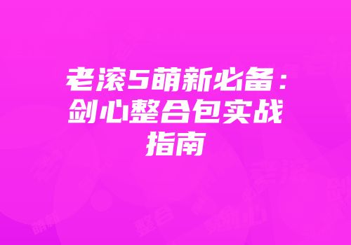 老滚5萌新必备：剑心整合包实战指南