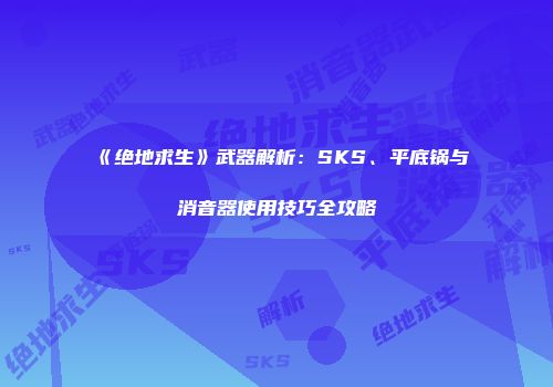《绝地求生》武器解析：SKS、平底锅与消音器使用技巧全攻略