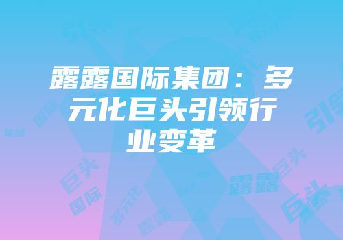 露露国际集团：多元化巨头引领行业变革