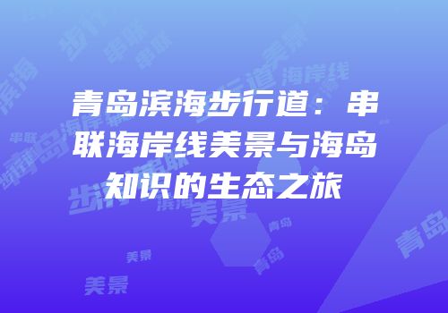 青岛滨海步行道：串联海岸线美景与海岛知识的生态之旅