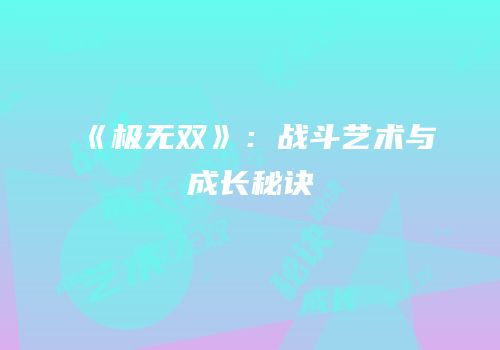 《极无双》：战斗艺术与成长秘诀