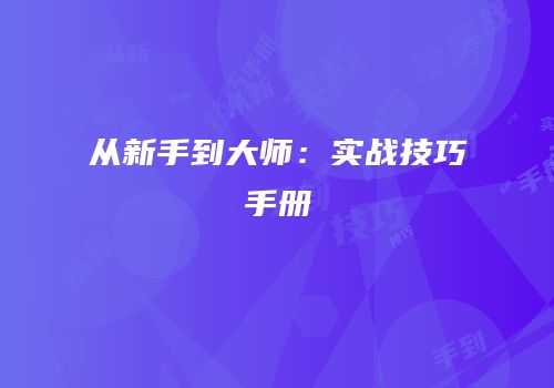 从新手到大师：实战技巧手册