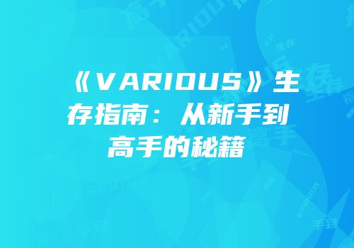 《VARIOUS》生存指南：从新手到高手的秘籍