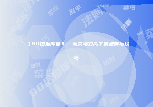 《80后指挥官》：从菜鸟到高手的法则与技巧