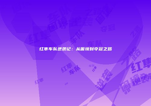 红隼车队逆袭记：从困境到夺冠之路