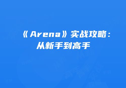《Arena》实战攻略：从新手到高手