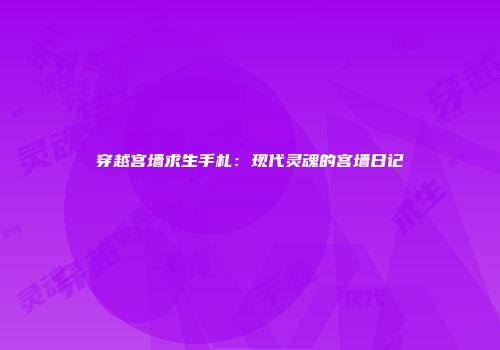 穿越宫墙求生手札：现代灵魂的宫墙日记
