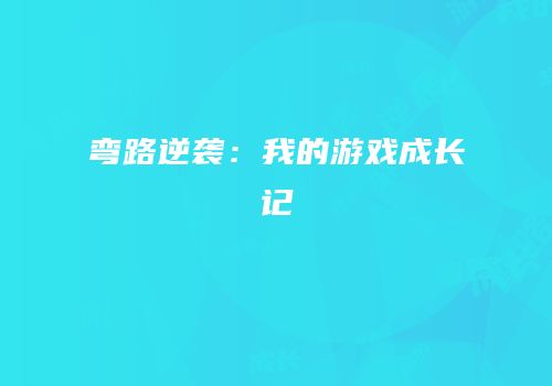 弯路逆袭：我的游戏成长记