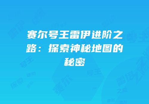 赛尔号王雷伊进阶之路：探索神秘地图的秘密