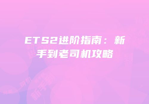 ETS2进阶指南：新手到老司机攻略