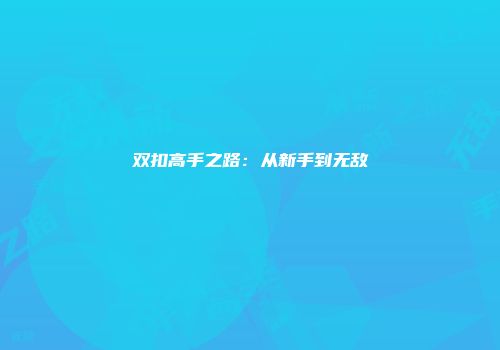双扣高手之路：从新手到无敌