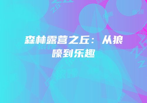 森林露营之丘：从狼嚎到乐趣