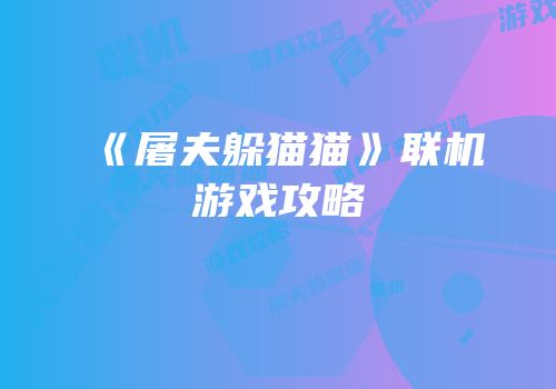 《屠夫躲猫猫》联机游戏攻略