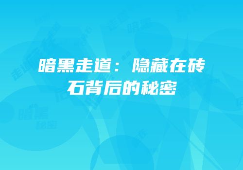 暗黑走道：隐藏在砖石背后的秘密