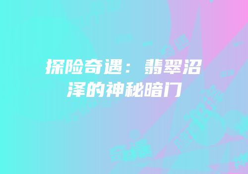 探险奇遇：翡翠沼泽的神秘暗门