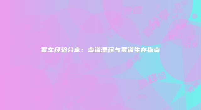 赛车经验分享：弯道漂移与赛道生存指南