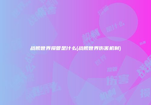 战舰世界损管是什么(战舰世界伤害机制)