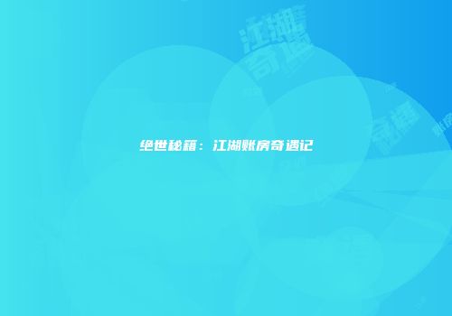 绝世秘籍：江湖账房奇遇记