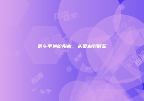 赛车手进阶指南：从菜鸟到冠军
