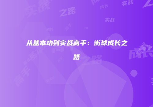 从基本功到实战高手：街球成长之路