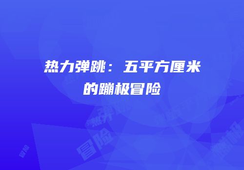 热力弹跳：五平方厘米的蹦极冒险