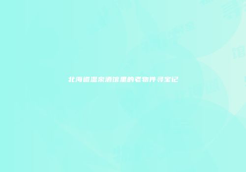 北海道温泉酒馆里的老物件寻宝记