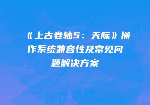 《上古卷轴5：天际》操作系统兼容性及常见问题解决方案