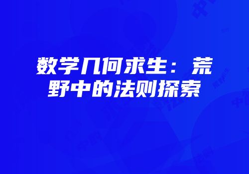 数学几何求生：荒野中的法则探索
