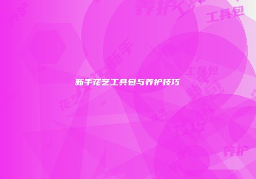 新手花艺工具包与养护技巧