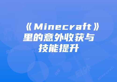 《Minecraft》里的意外收获与技能提升