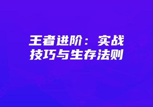 王者进阶：实战技巧与生存法则