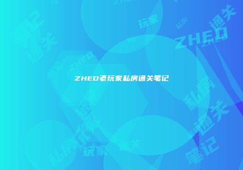 ZHED老玩家私房通关笔记